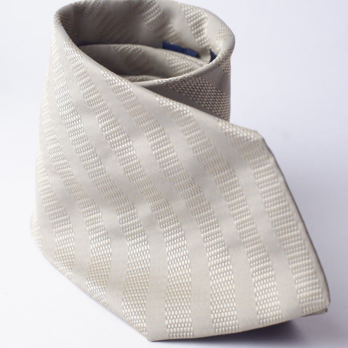 Ungaro Silver with Lines Woven Necktie