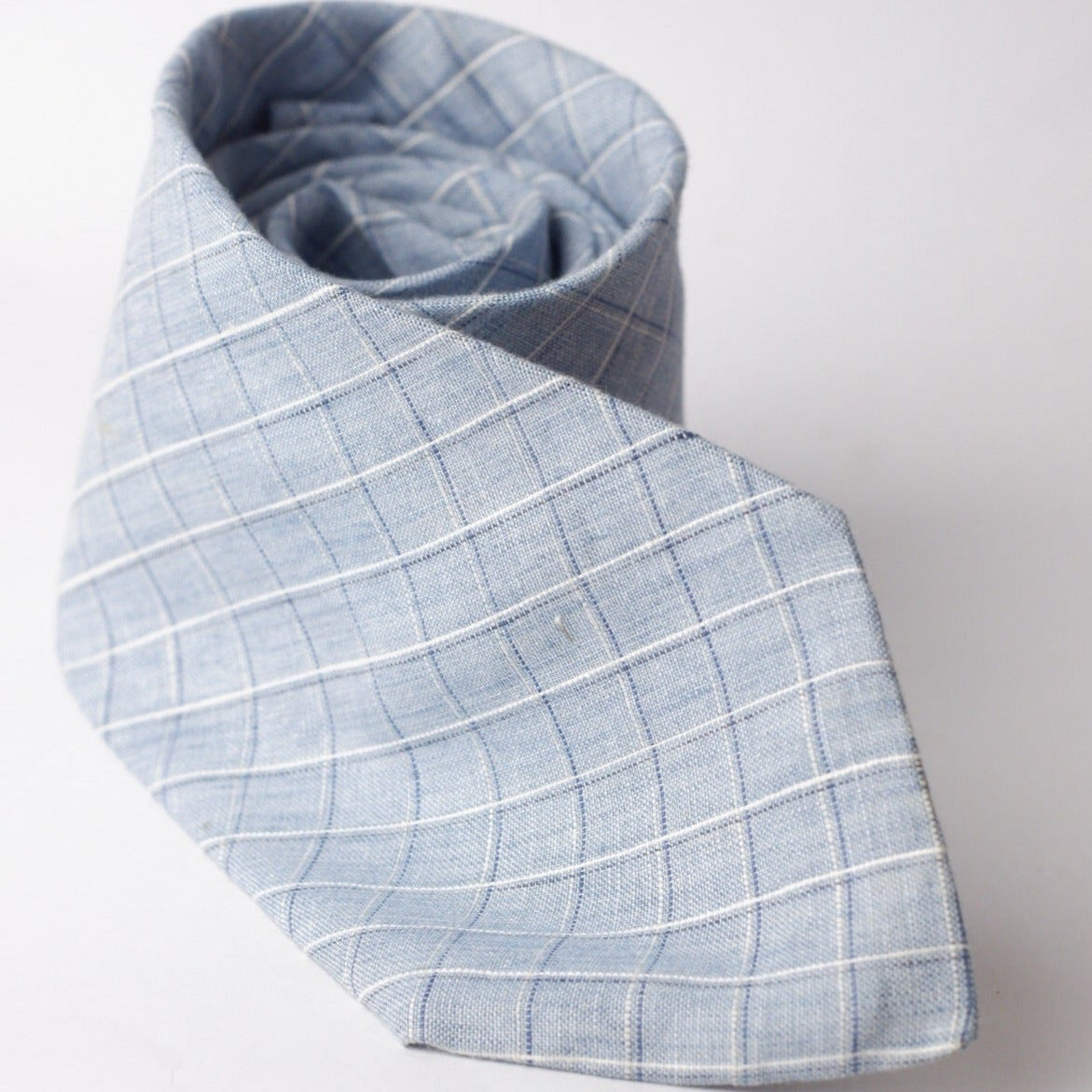 Church's Light Grey Checked Pattern Necktie