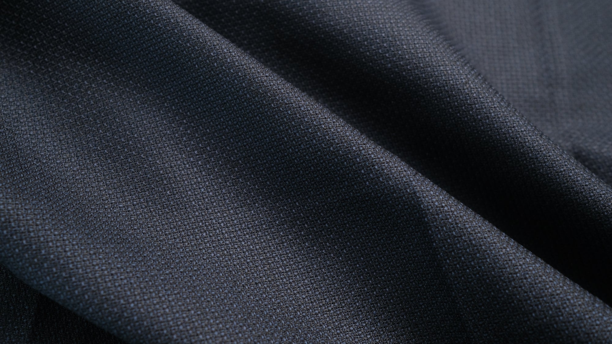 Navy Fancy Suiting Fabric
