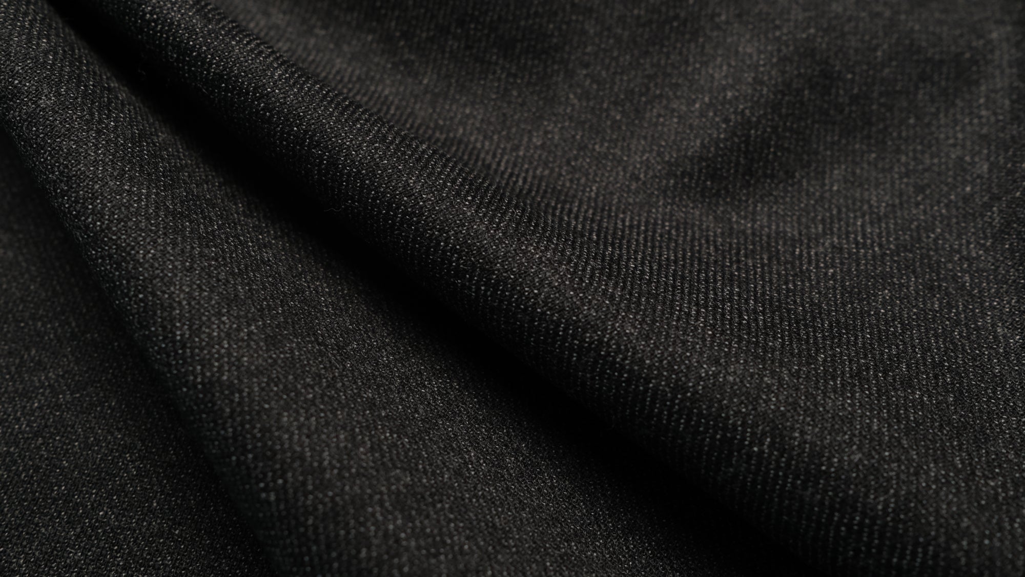 Charcoal Sharkskin Suiting Fabric (Lot)