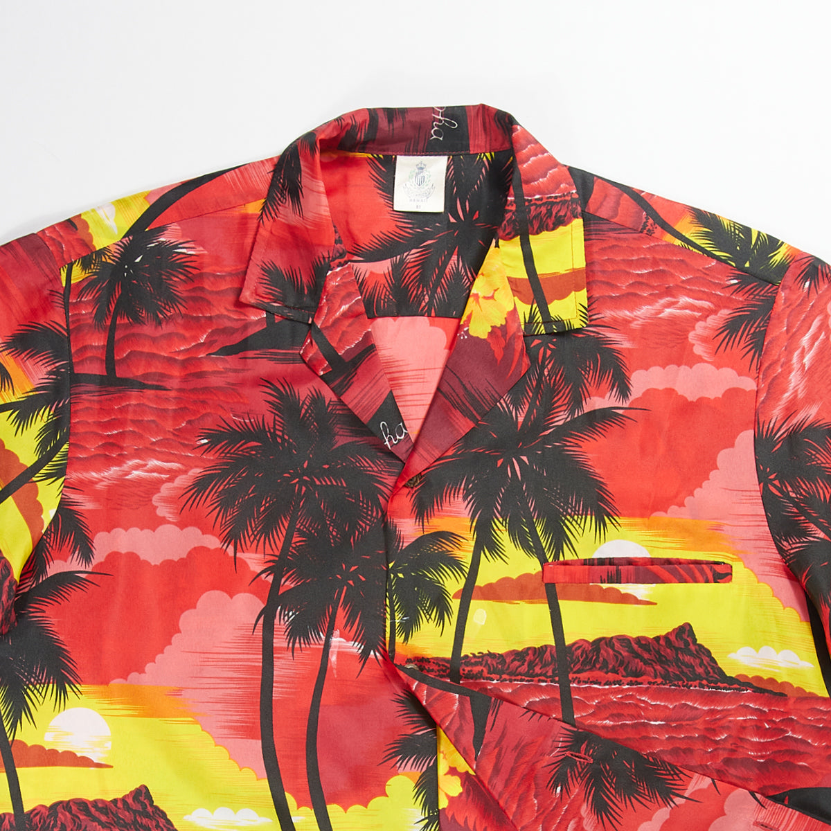 Red and Yellow Sunset Hawaiian Shirt S/S