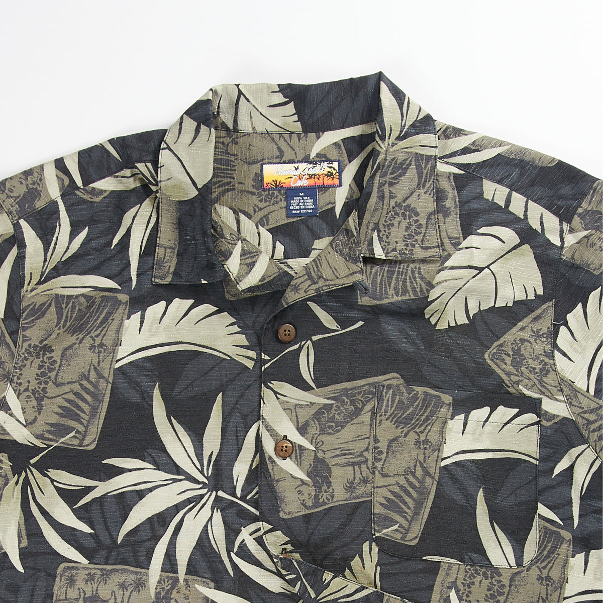 Black Leaves Hawaiian Shirt S/S
