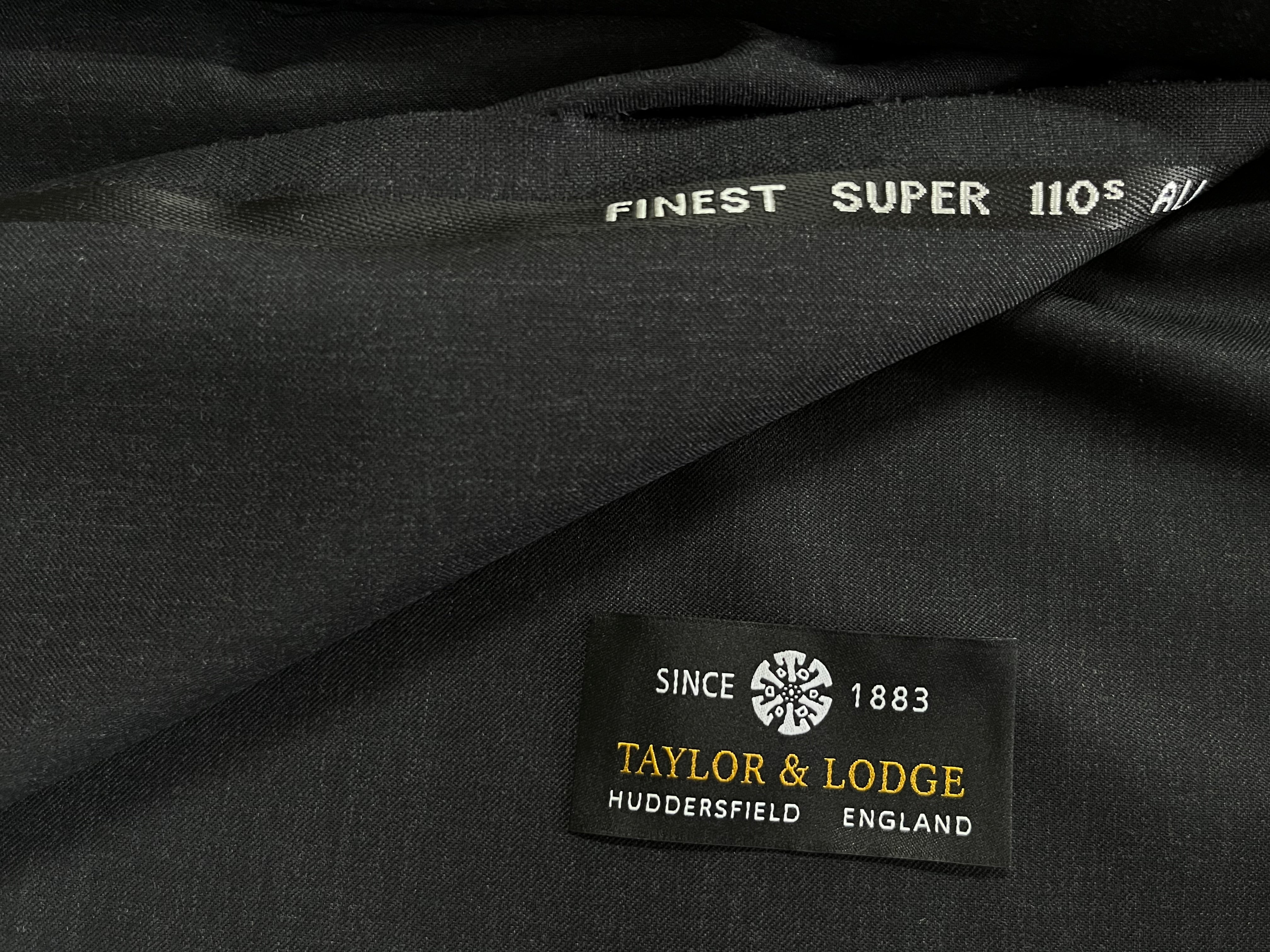 Taylor & Lodge Dark Gray Super 110s Suiting Fabric