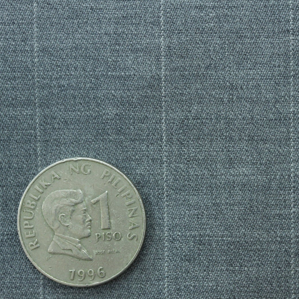 Light Grey with White Pin Suiting Fabric