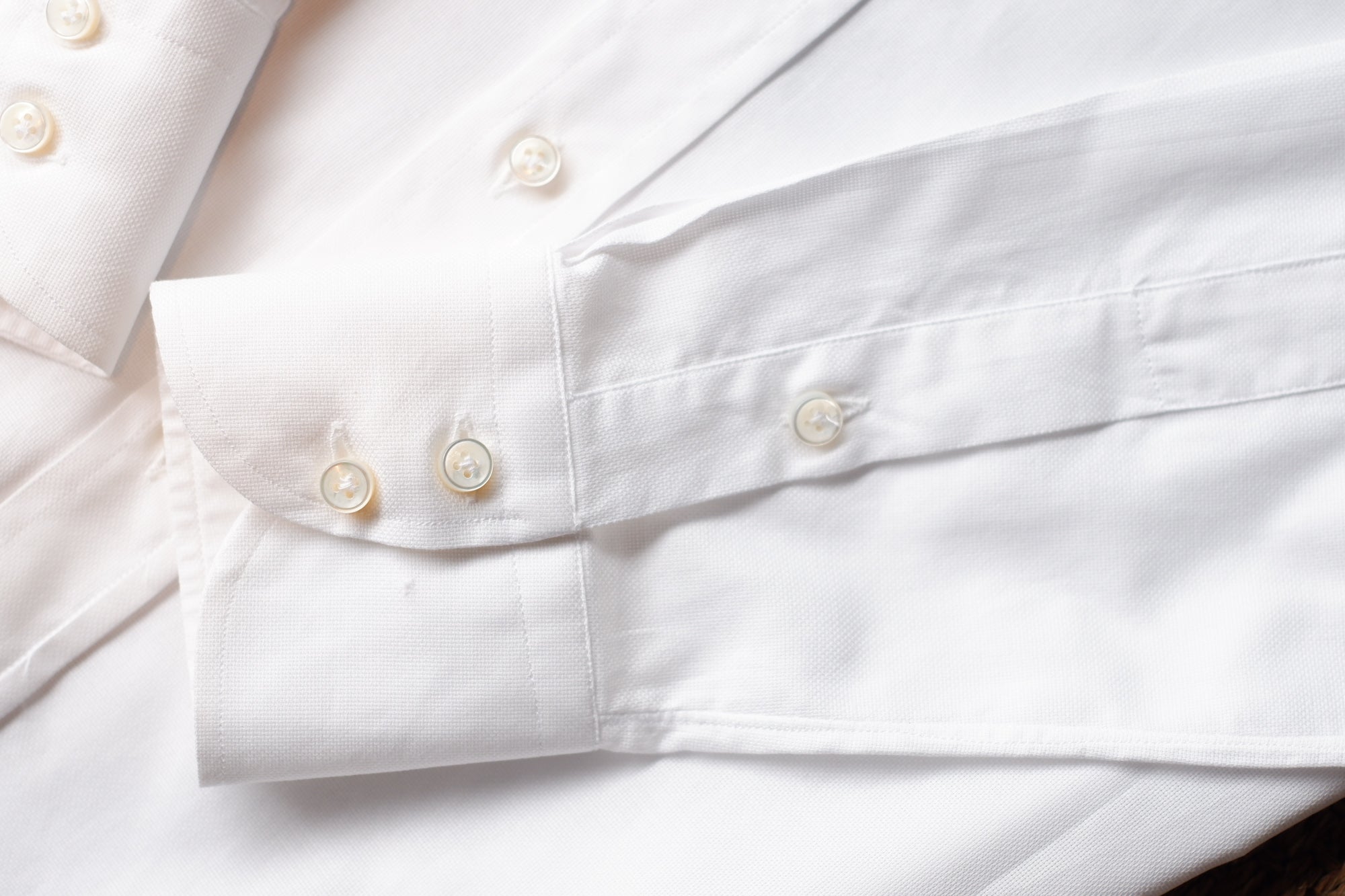 Vanny Napoli White Royal Oxford Spread Collar Shirt