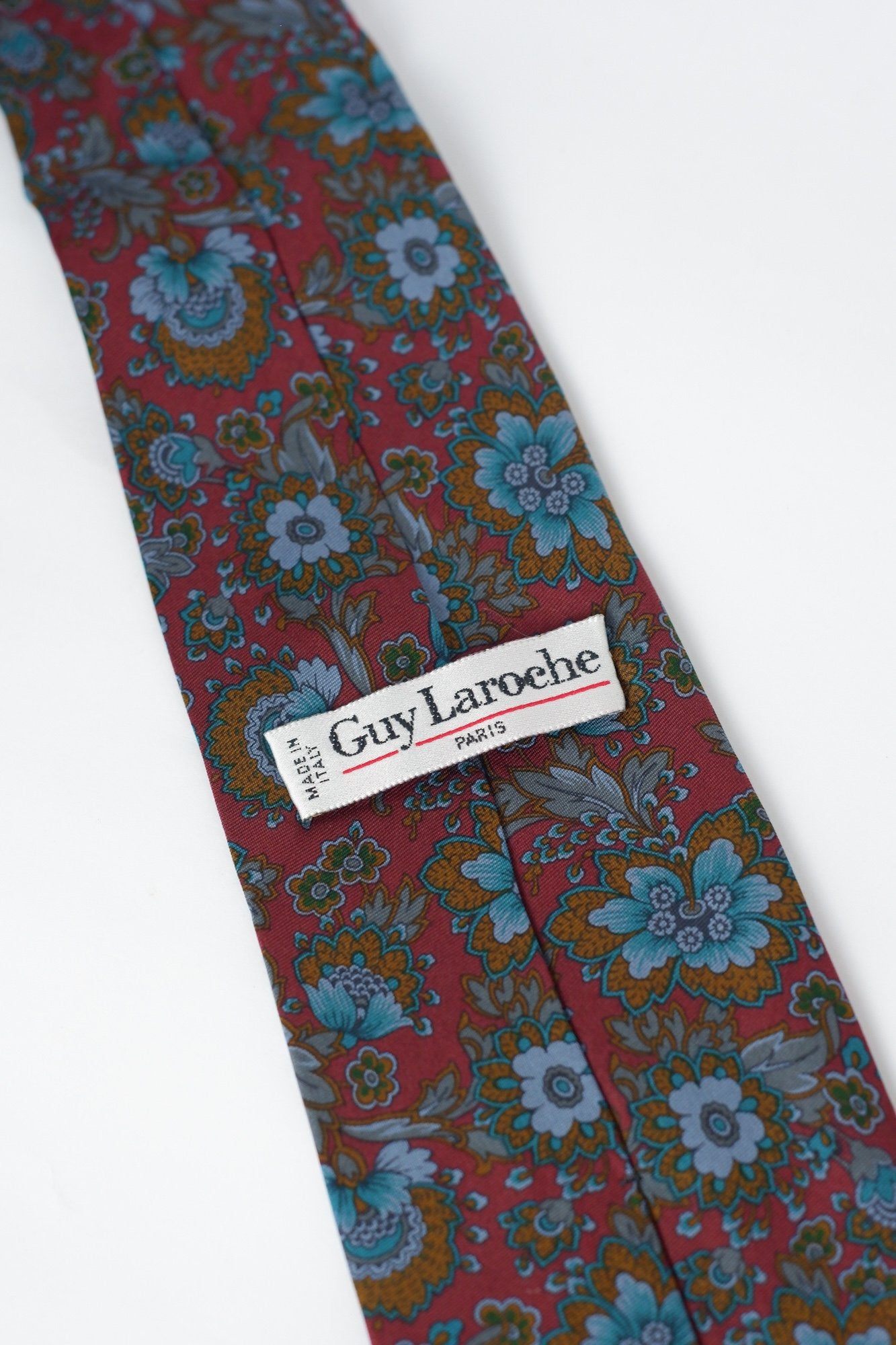 Guy Laroche Red Paisley Necktie