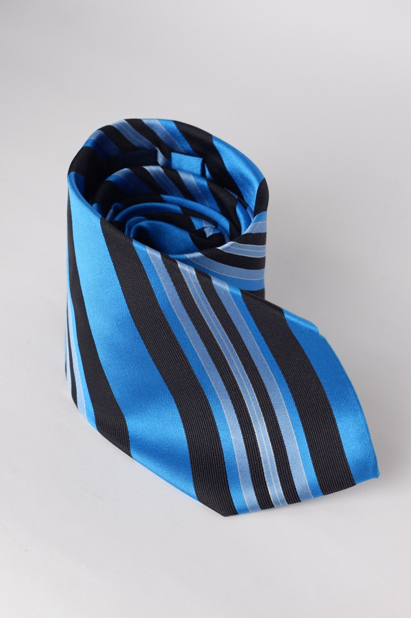 Profumo Blue and Navy Stripes Necktie