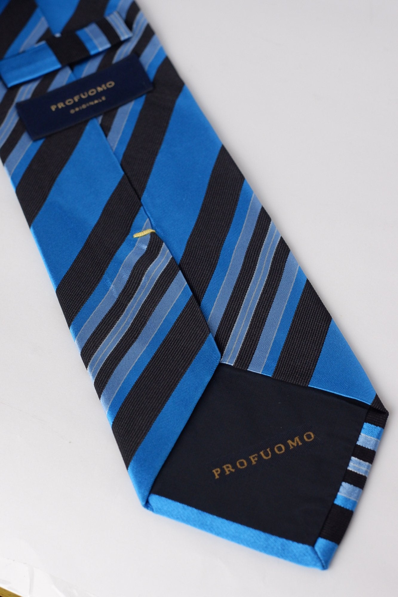 Profumo Blue and Navy Stripes Necktie