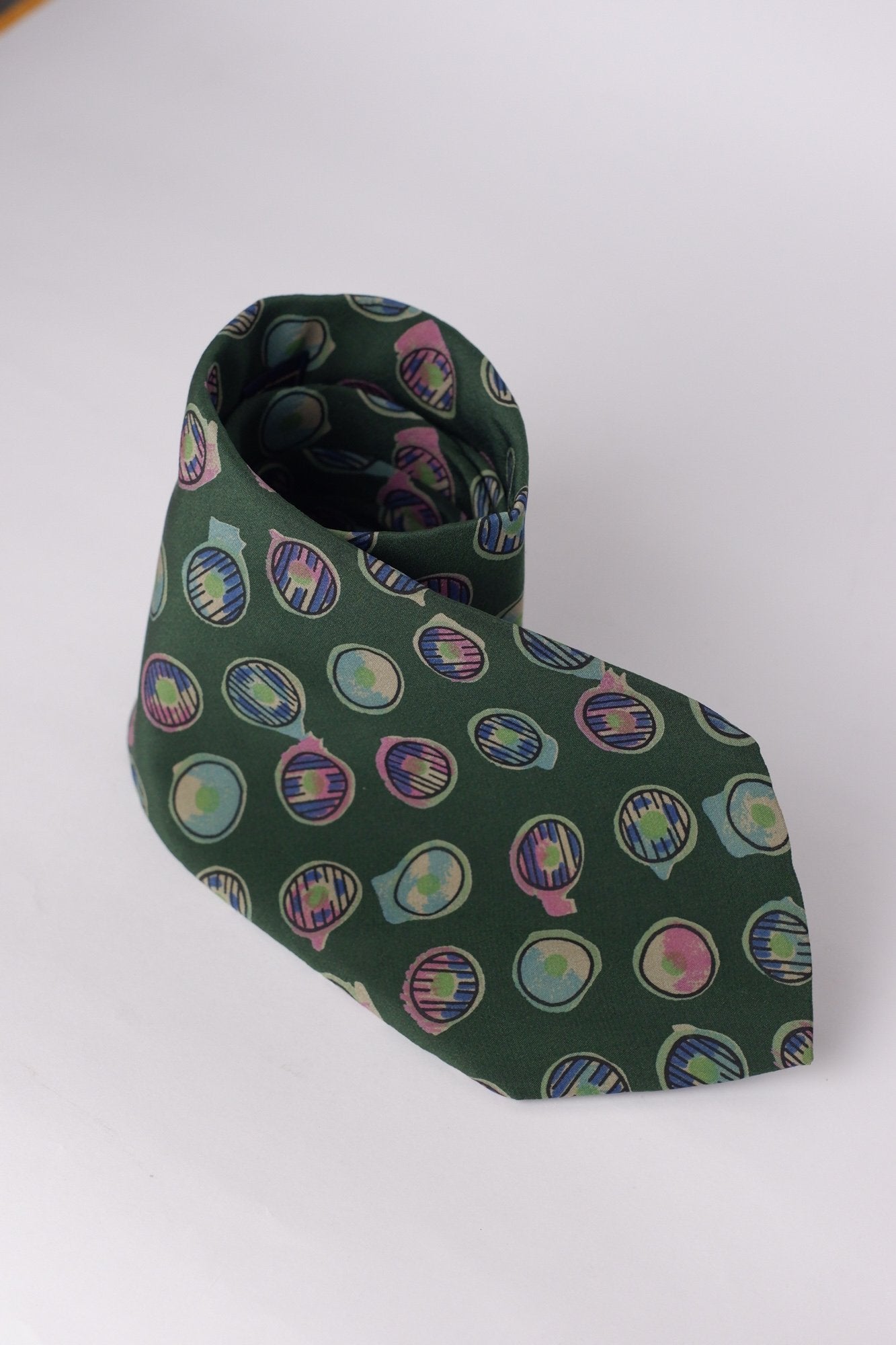 Trussardi Green Printed Necktie