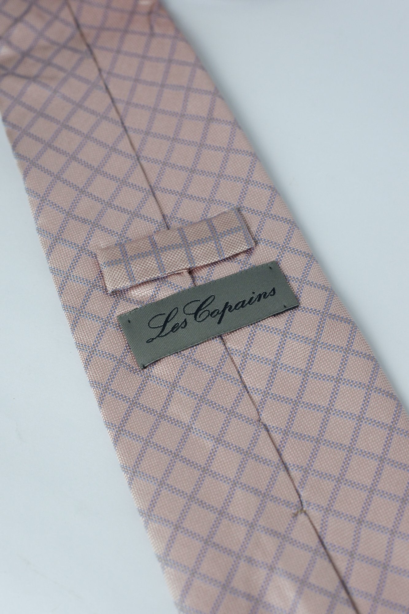 Les Copairs Pink Geometric Necktie
