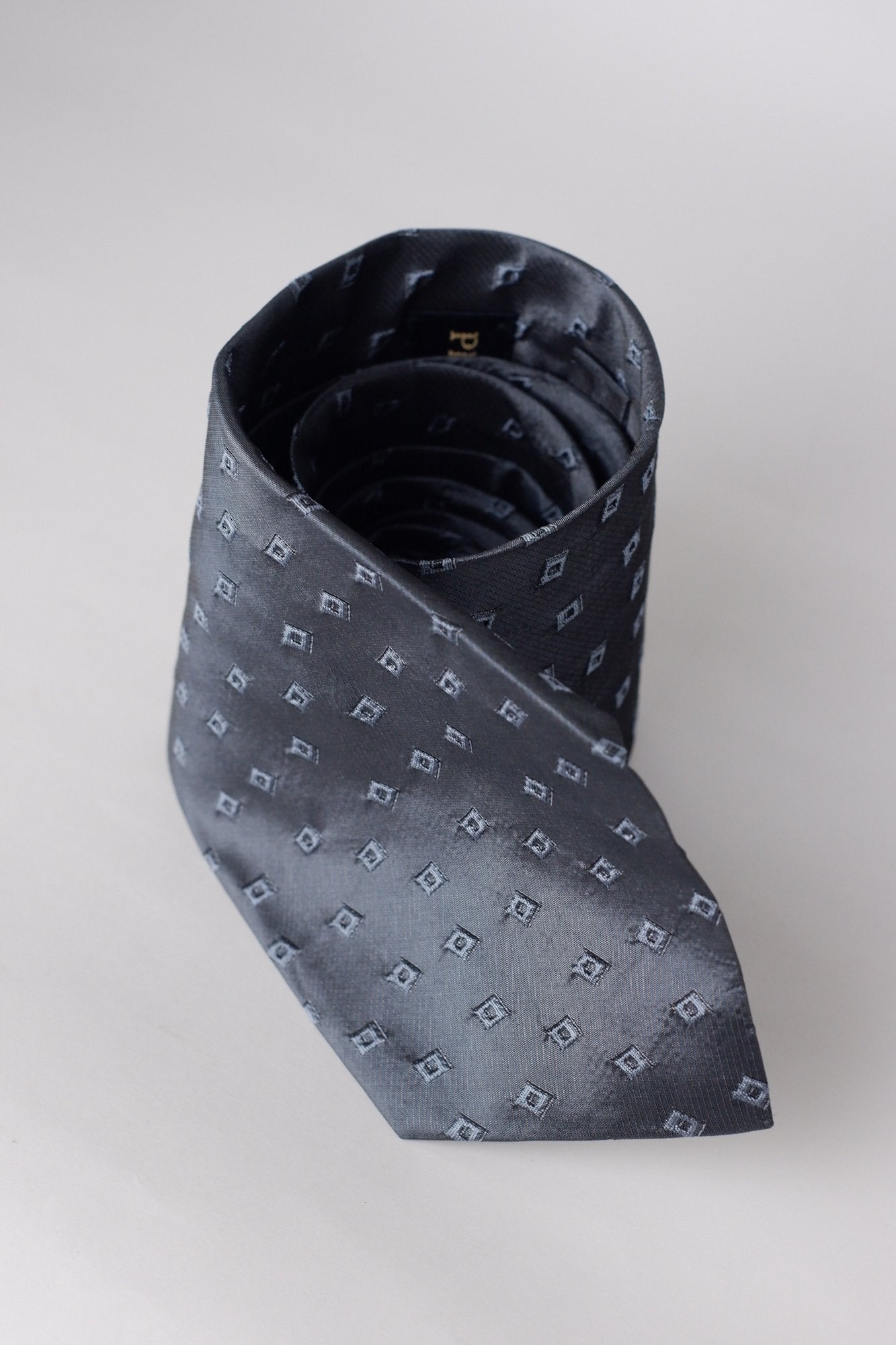 Profumo Dark Grey Pattern Necktie