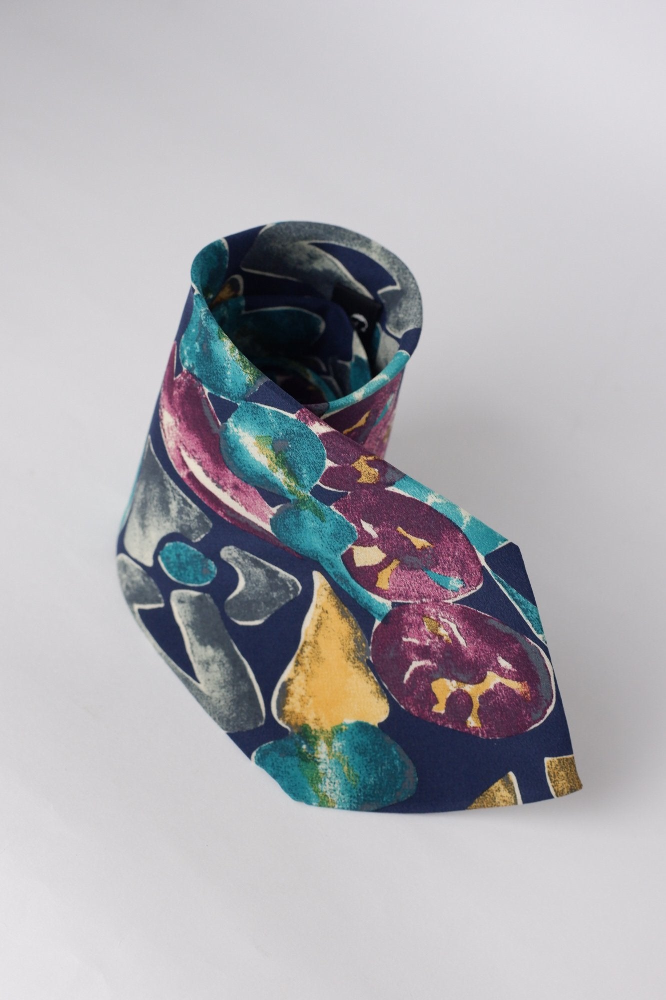 Guy Laroche Blue Gemstones Printed Necktie