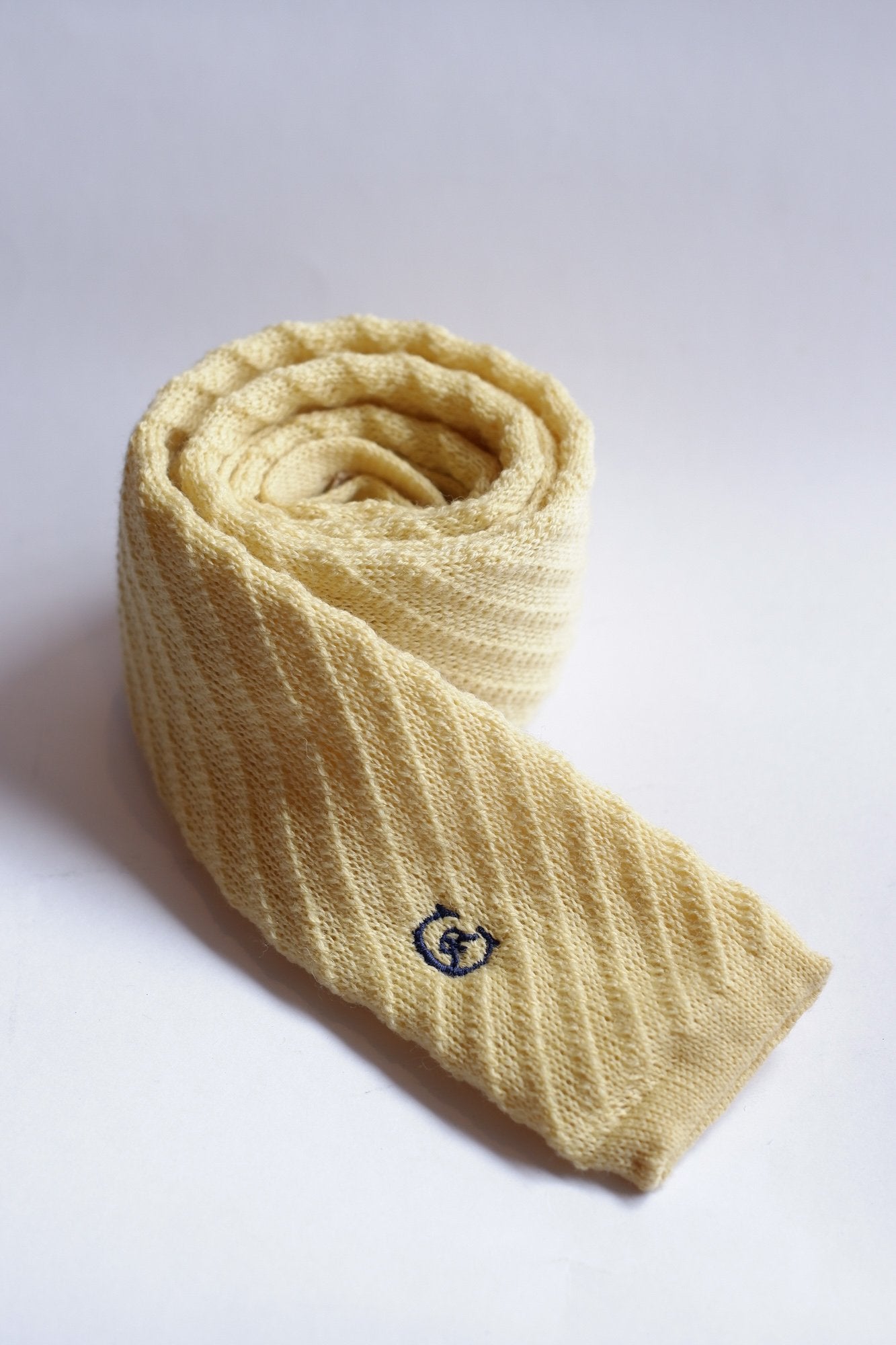 Cerruti 1881 Yellow Knitted Necktie
