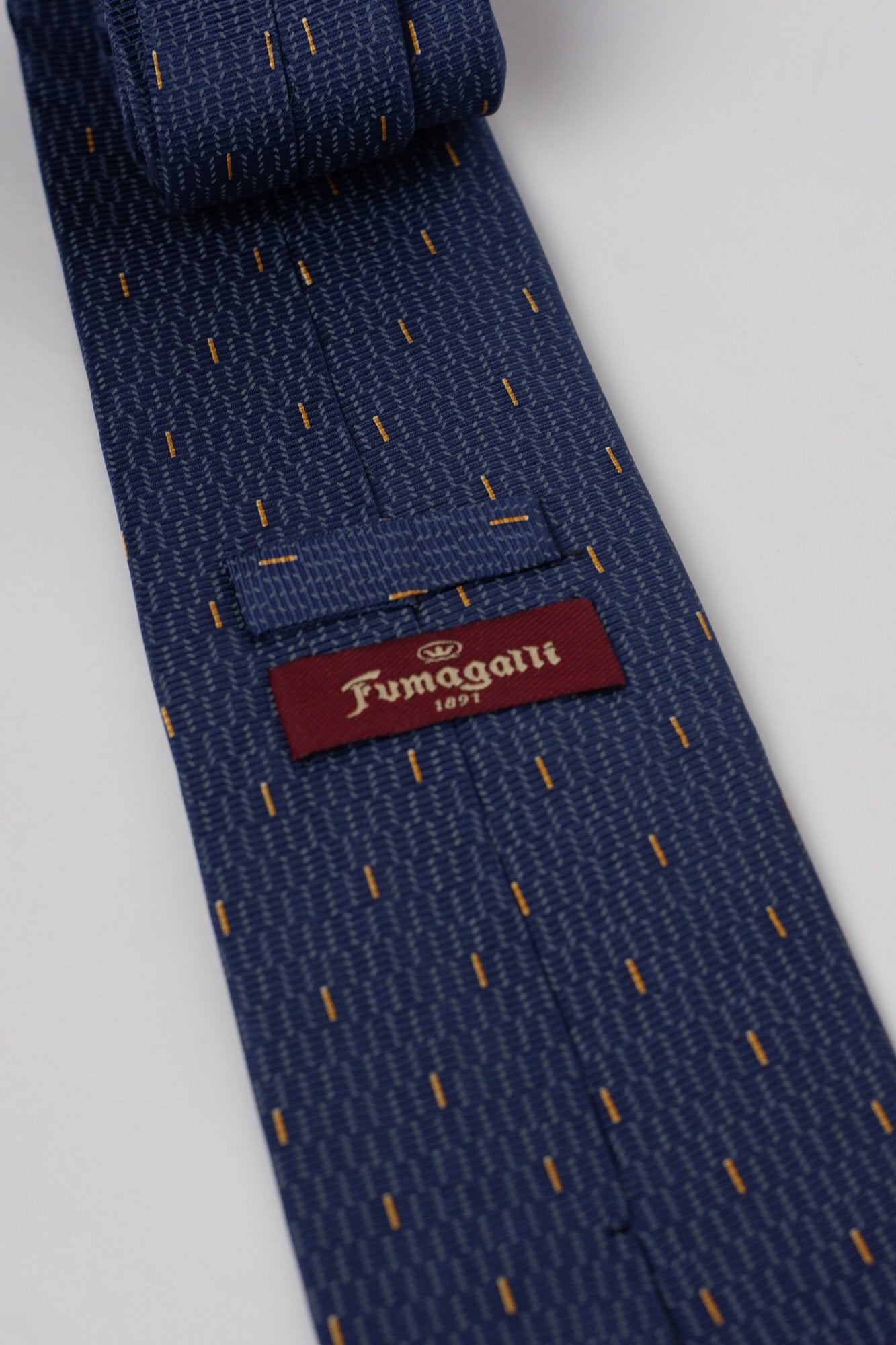 P. Fumagalli Navy Pattern Necktie