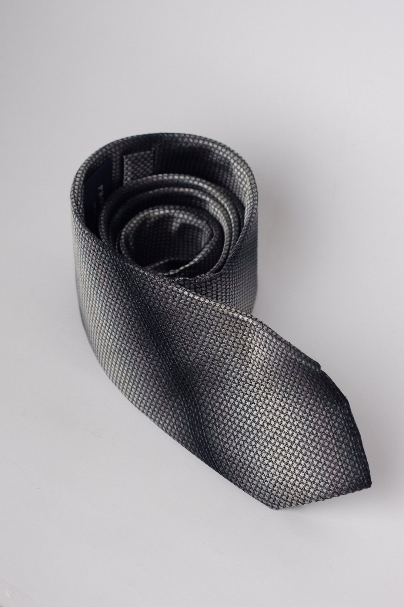 Profumo Grey Textured Necktie