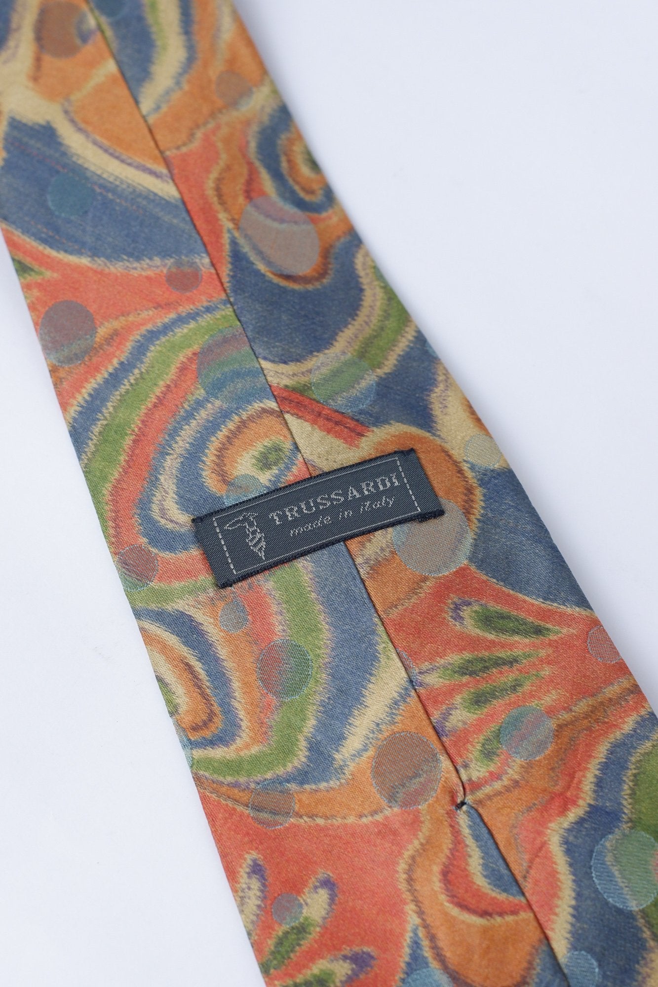 Trussardi Orange Printed Necktie