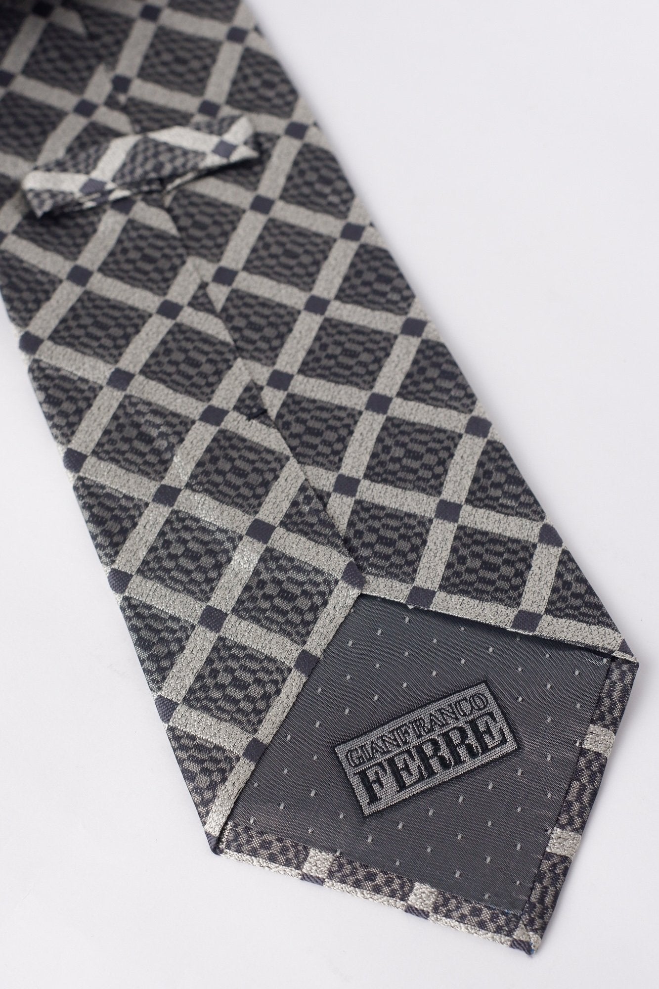 Gianfranco Ferrè Grey Printed Necktie