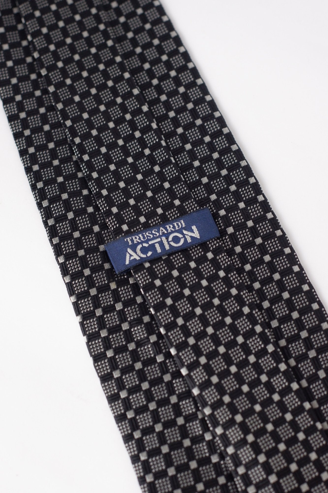 Trussardi Black Geometric Necktie